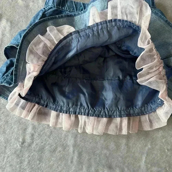 The Children's Place -  ruffle denim skirt. Size 2 - Picture 4 of 4